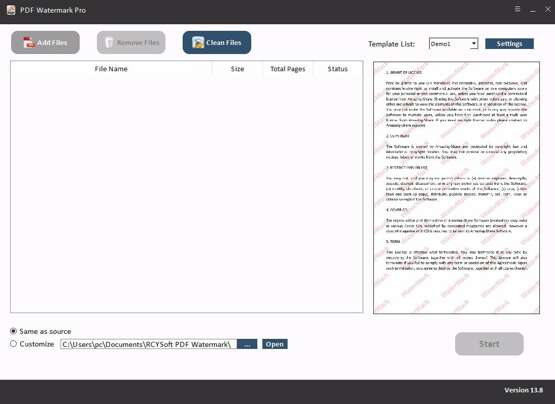 PDF Watermark Pro下载,PDF加水印软件,PDF加水印